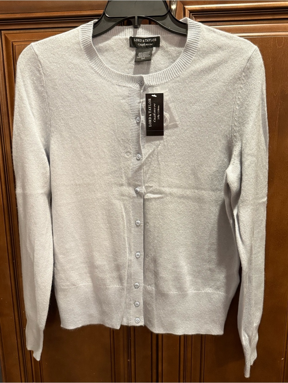 Lord & Taylor 100% Cashmere Cardigan Sweater Women’s Small Blue NWT $174 Retail